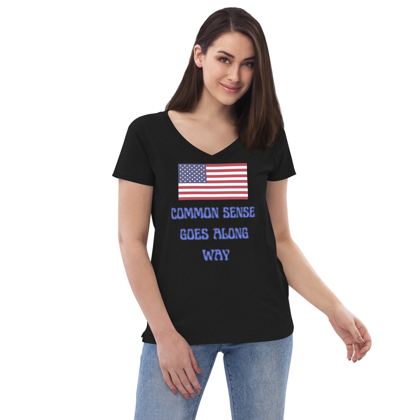 Women’s recycled v-neck t-shirt