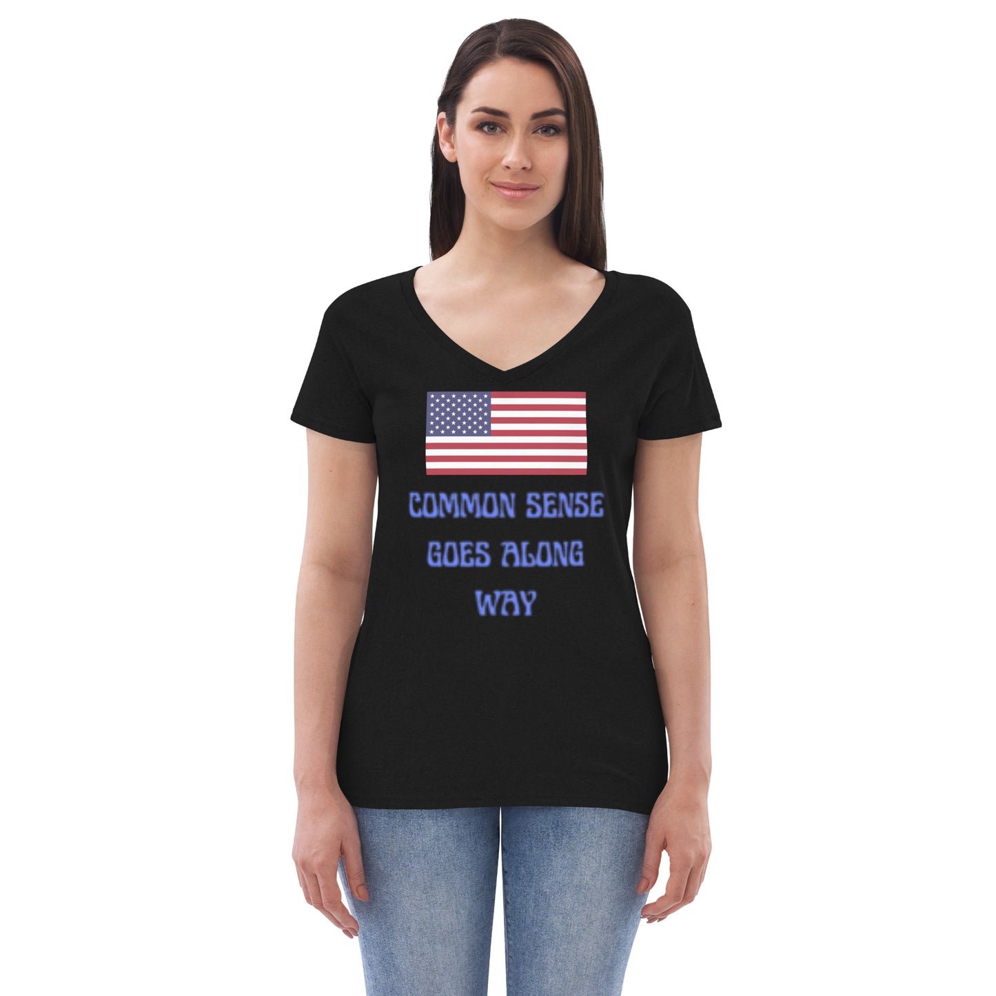 Women’s recycled v-neck t-shirt