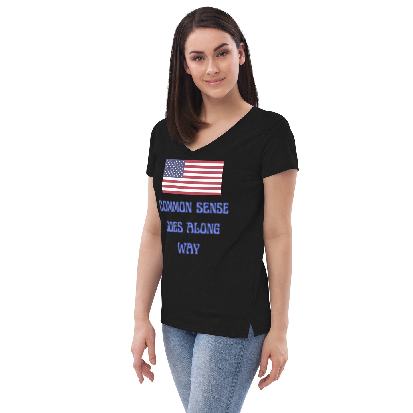 Women’s recycled v-neck t-shirt