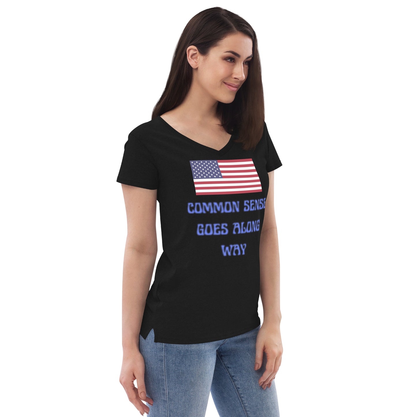 Women’s recycled v-neck t-shirt