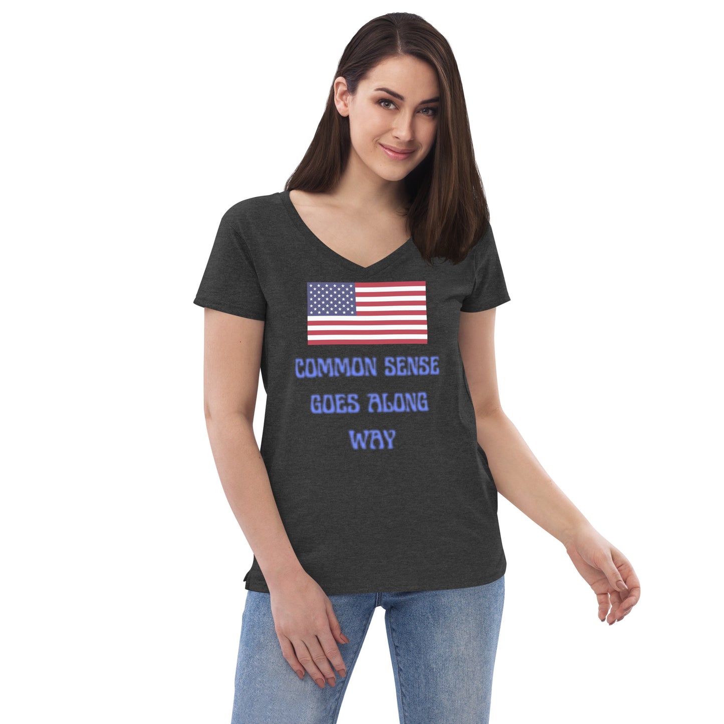 Women’s recycled v-neck t-shirt