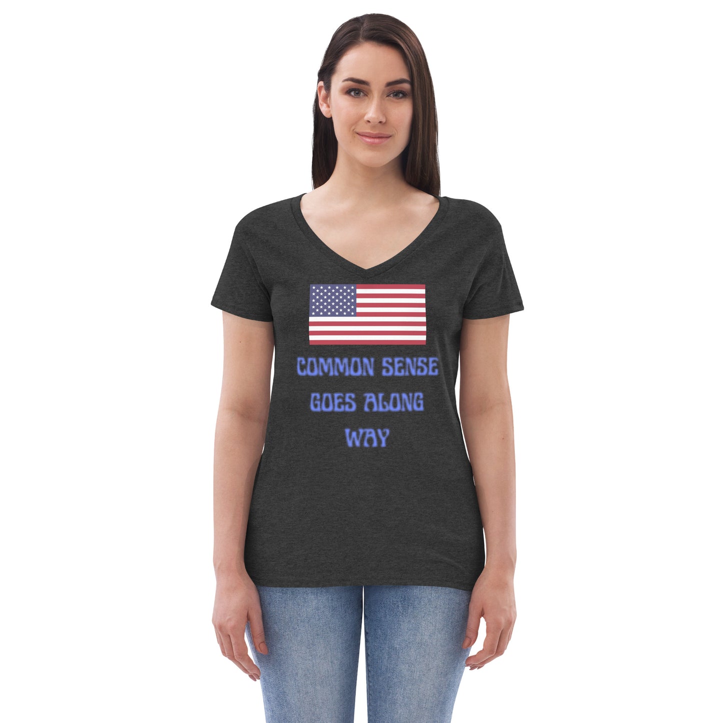 Women’s recycled v-neck t-shirt