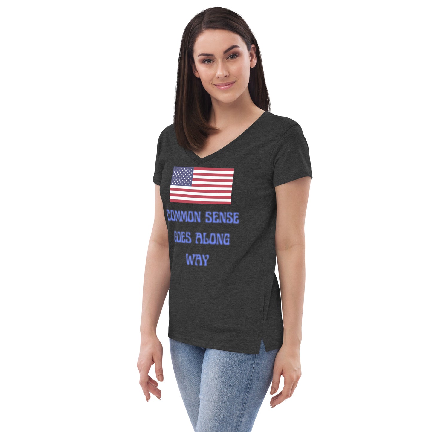 Women’s recycled v-neck t-shirt