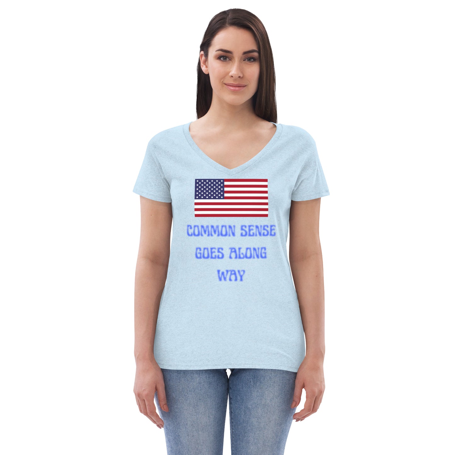 Women’s recycled v-neck t-shirt