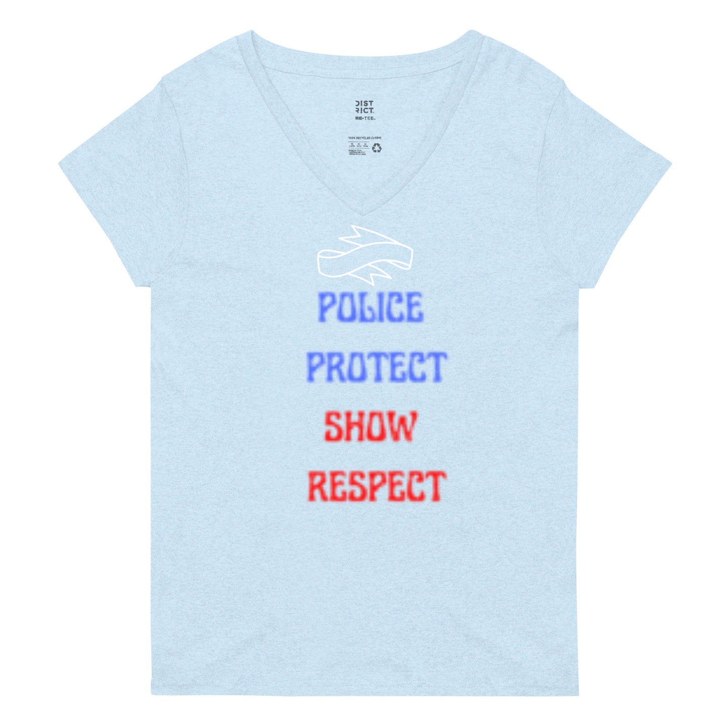 Women’s recycled v-neck t-shirt