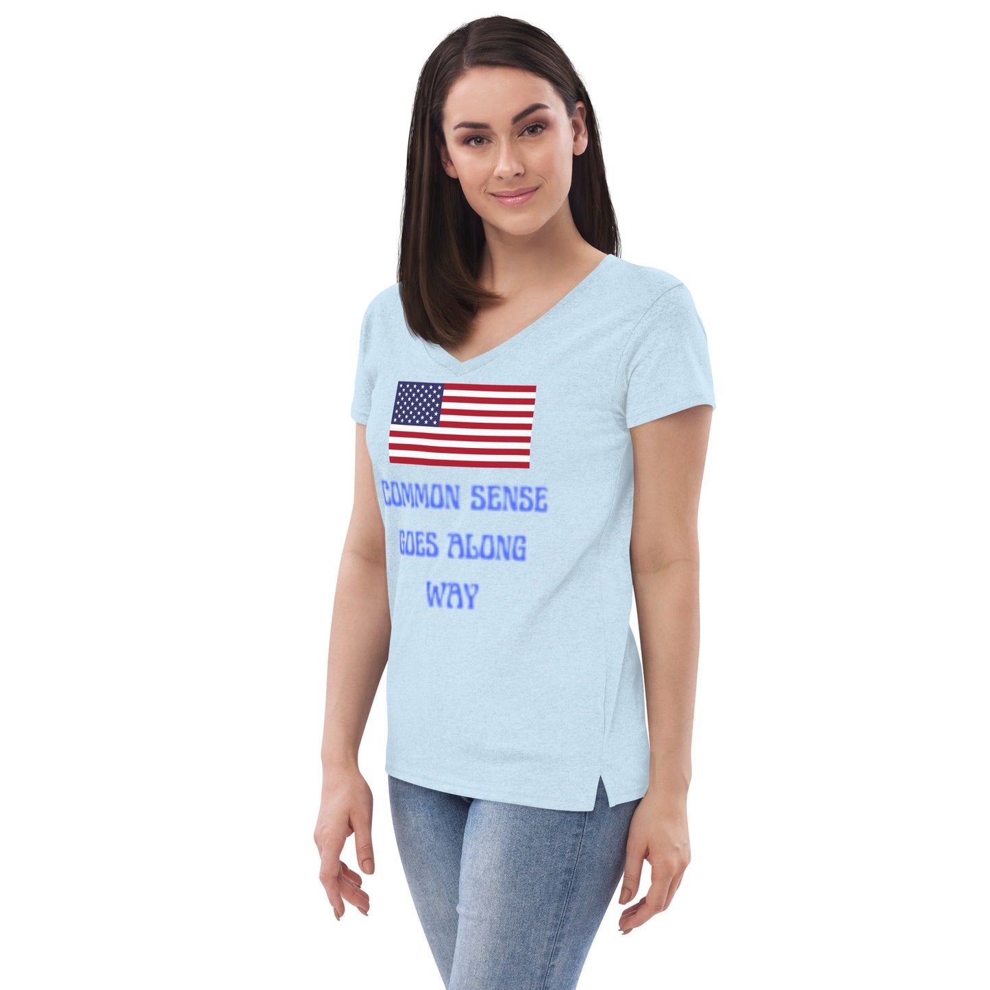 Women’s recycled v-neck t-shirt