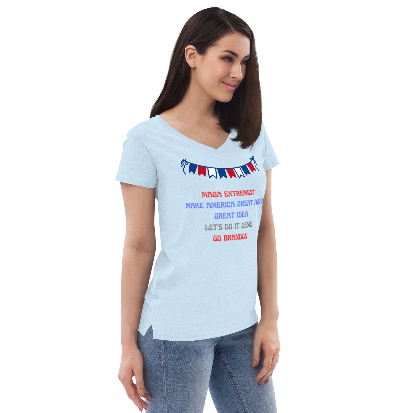 Women’s recycled v-neck t-shirt