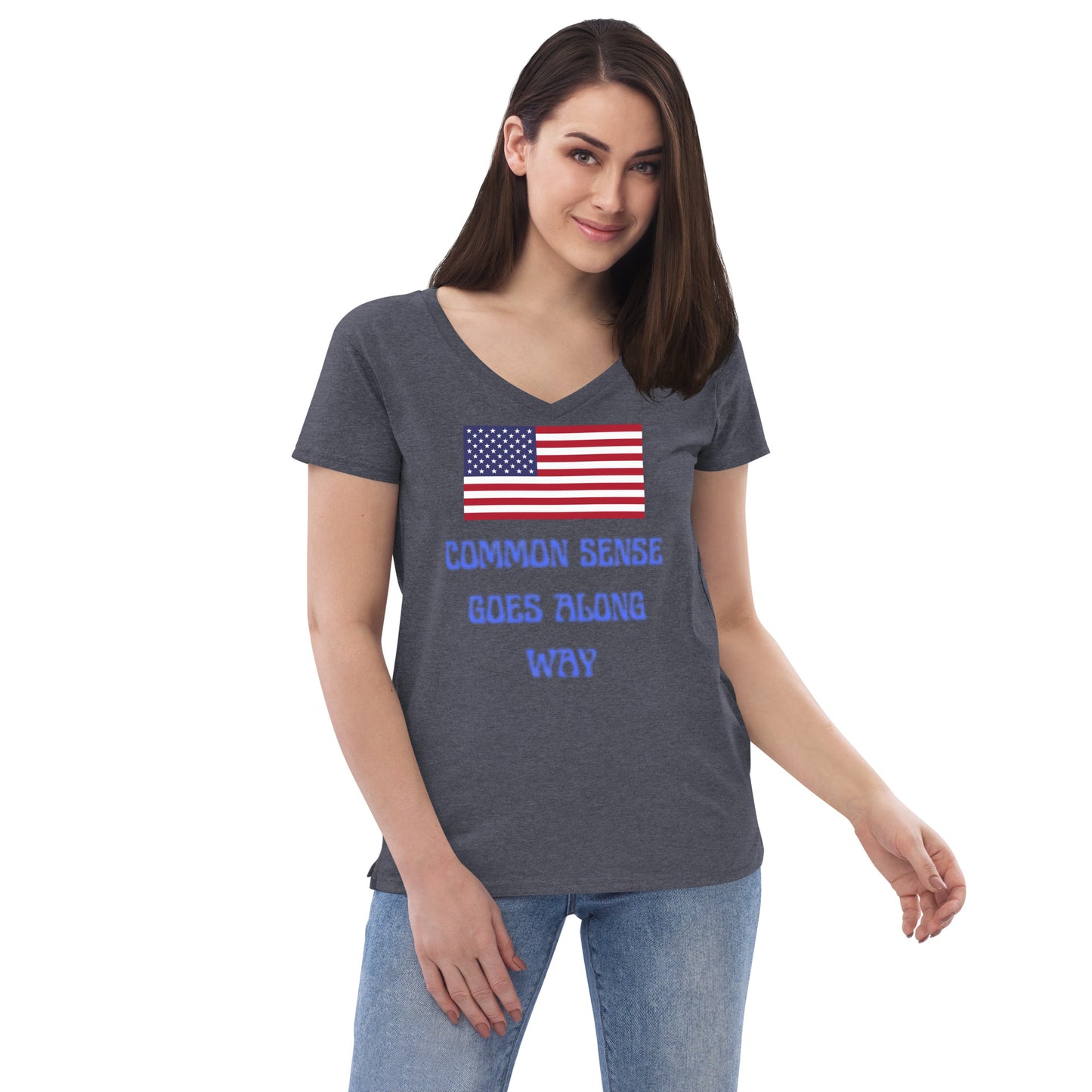 Women’s recycled v-neck t-shirt