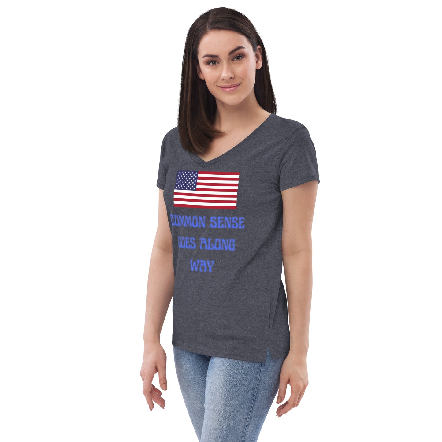 Women’s recycled v-neck t-shirt