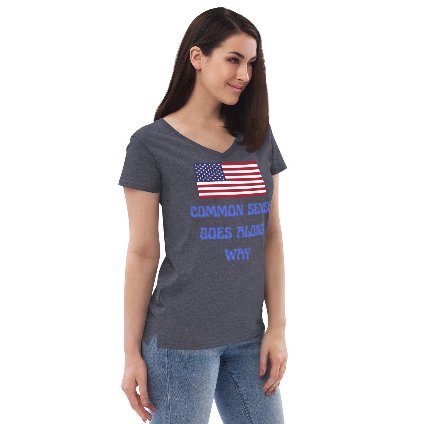 Women’s recycled v-neck t-shirt