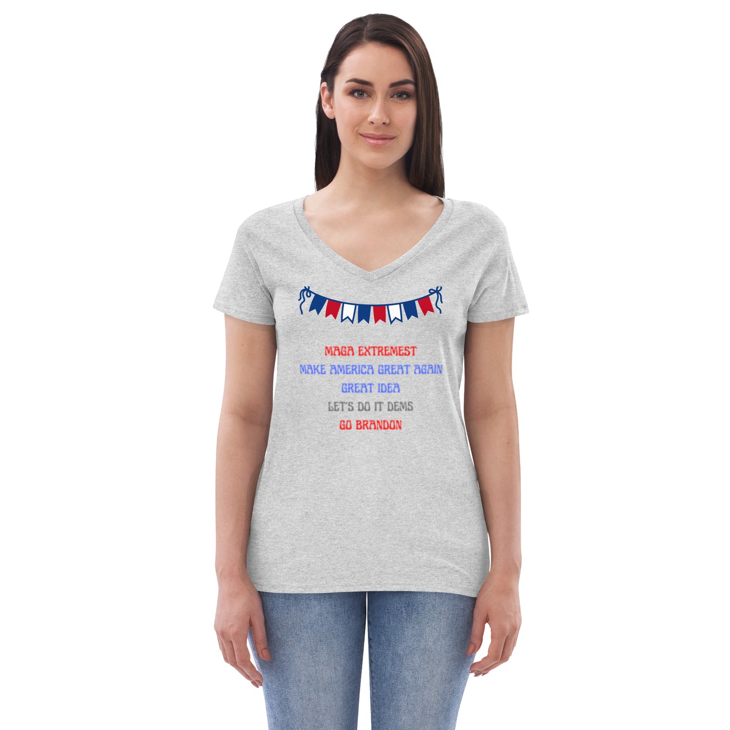 Women’s recycled v-neck t-shirt