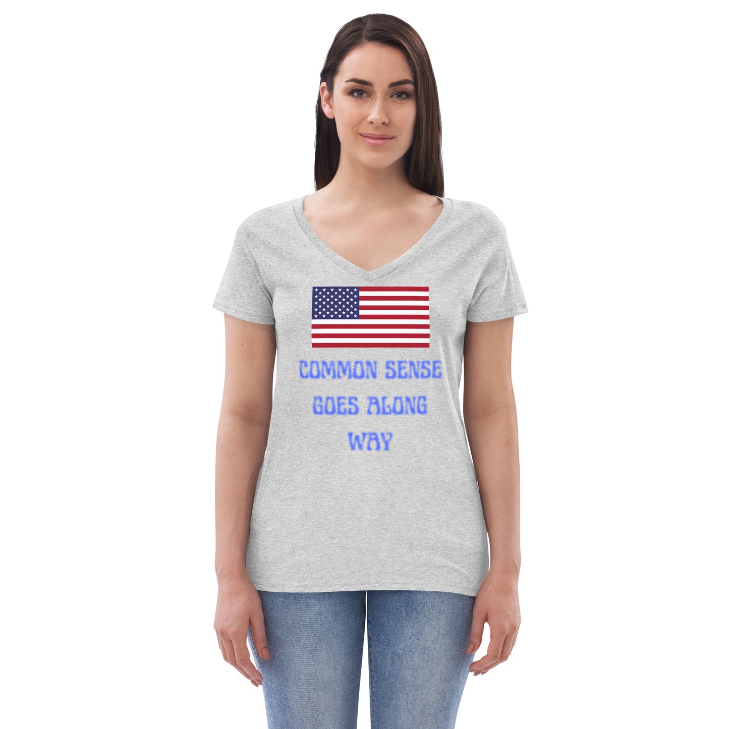 Women’s recycled v-neck t-shirt