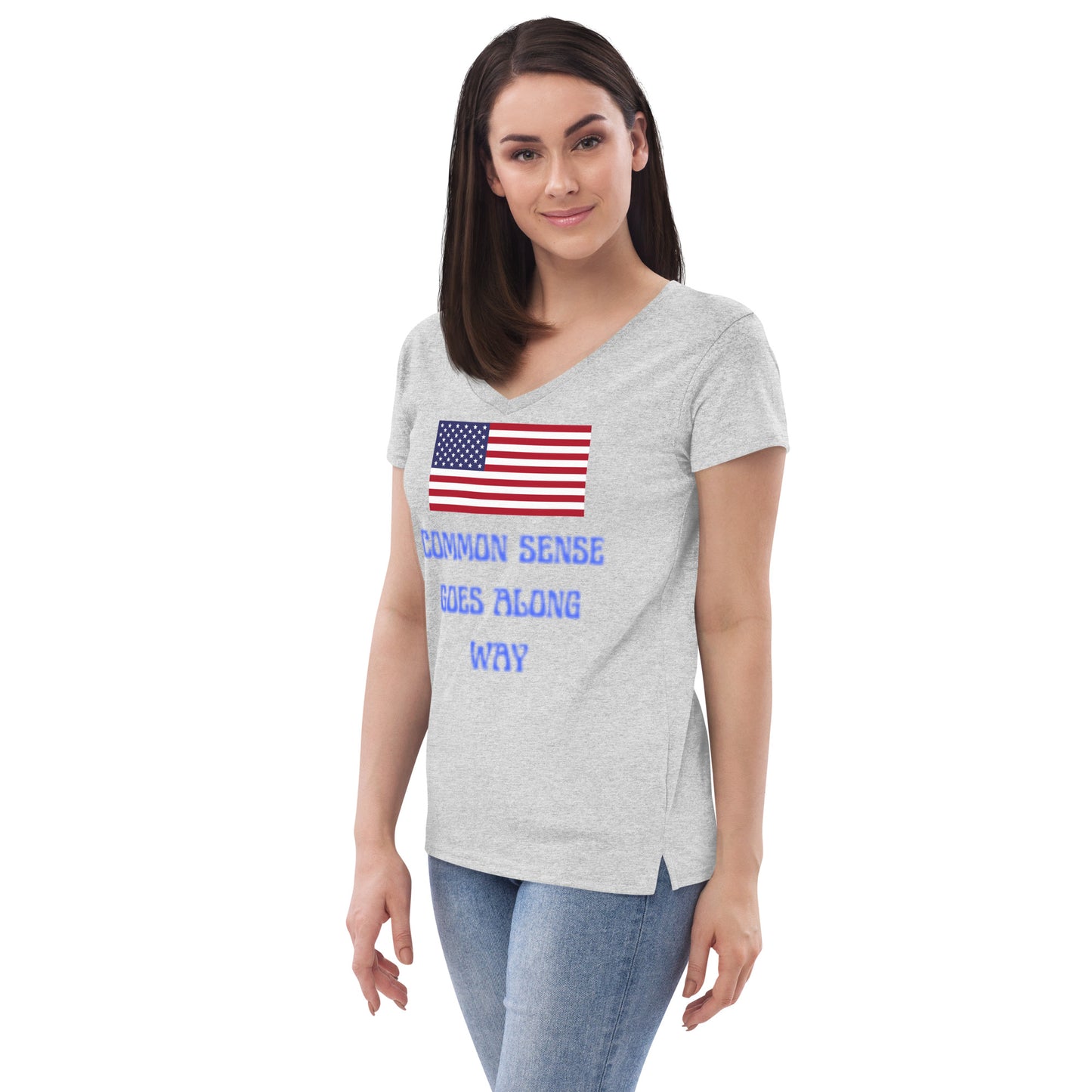 Women’s recycled v-neck t-shirt